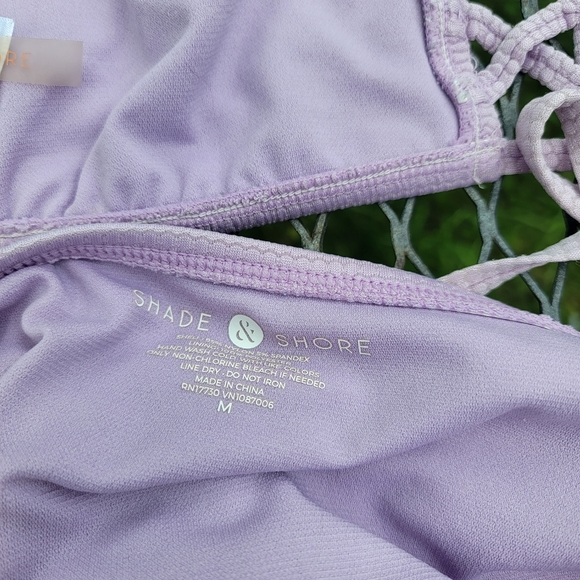 Shade & Shore periwinkle purple bikini 2 pc Sz M - Picture 10 of 10
